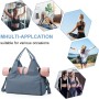 Aucuu Large Gym Bag, Large Yoga Mat Bag, Sports Yoga Mat Bag with Compartment and Multifunctional Pockets with Zipped