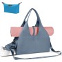 Aucuu Large Gym Bag, Large Yoga Mat Bag, Sports Yoga Mat Bag with Compartment and Multifunctional Pockets with Zipped
