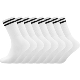 Smart Sir Men's Socks, Women's Sport Socks, Men's Sport Socks (Pack of 4), Men's Cotton White Tennis Socks, Comfortable and Warm