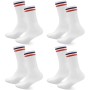 Smart Sir Men's Socks, Women's Sport Socks, Men's Sport Socks (Pack of 4), Men's Cotton White Tennis Socks, Comfortable and Warm