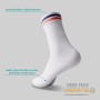 Smart Sir Men's Socks, Women's Sport Socks, Men's Sport Socks (Pack of 4), Men's Cotton White Tennis Socks, Comfortable and Warm