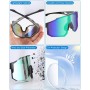 FAOKZE 2 gafas polarizadas para bicicleta, resistentes al viento, para hombre y mujer, protección UV400, para ciclismo,