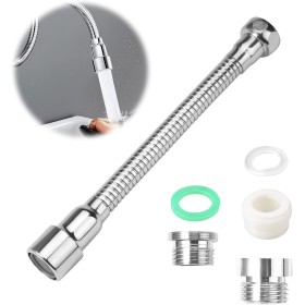 Extensor Grifo Cocina,20CM Alargador Grifo Cocina Fregadero,Alargador Grifo Cocina,Alargador Aireador Grifo Cocina,Adaptador