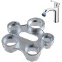 Aireador llave de montaje, 10 tamaños universal, llave de servicio, aleación de zinc, aireador de repuesto, colador, llave