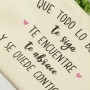 GEBETTER Kit Regalo Mujer 1*Bolso Neceser + 1*Tarjeta + 1*sobre Kraft, Frase Motivadora Cartera Mano Estuche Maquillaje