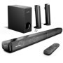 Barra de sonido ULTIMEA de 200W y 4,1 canales con subwoofer, barra de 