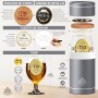 CROWNLY CRYSTAL® Regalo Abuelo Copas De Cerveza Regalos Personalizados Regalo Cumpleaños Hombre Abuelo Regalos Originales Para