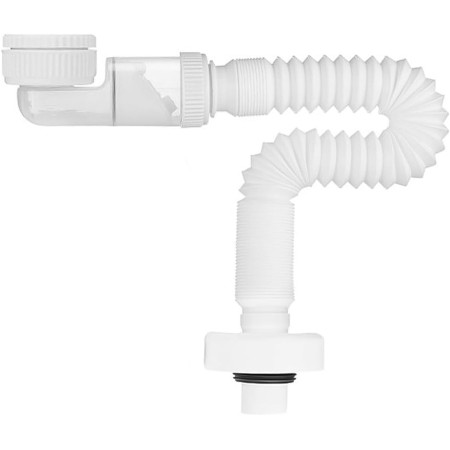 Fokroin Sifón de 11/4 pulgadas, Manguera de Drenaje Flexible, Desagüe Fregadero, Sifón de Tubo de Flexible a Prueba de Olores,