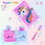 Beihre Diario Secreto Niña, Set de Papelería Unicornio de Peluche con Candados, Bolígrafo y Bolsa de Papelería, Regalos Para