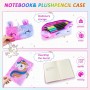 Beihre Diario Secreto Niña, Set de Papelería Unicornio de Peluche con Candados, Bolígrafo y Bolsa de Papelería, Regalos Para