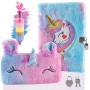 Beihre Diario Secreto Niña, Set de Papelería Unicornio de Peluche con Candados, Bolígrafo y Bolsa de Papelería, Regalos Para