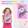 Beihre Diario Secreto Niña, Set de Papelería Unicornio de Peluche con Candados, Bolígrafo y Bolsa de Papelería, Regalos Para