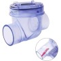 Válvula de retención de PVC, válvula de reflujo de prevención Válvula de agua Instalación fácil para tuberías de drenaje de 50