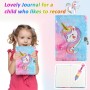 Beihre Diario Secreto Niña, Set de Papelería Unicornio de Peluche con Candados, Bolígrafo y Bolsa de Papelería, Regalos Para