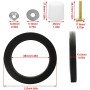 Kit de brida de inodoro RV de 3 pulgadas para inodoros Dometi C y Thetfor incluye brida de piso 385345892, sello de bola
