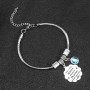 VGWON Regalo Mamá, Pulsera para Mamá con Caja de Regalo, Regalo para el Día de la Madre, Pulsera de Acero Inoxidable 316L con