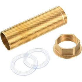 QUARKZMAN 1 Pieza 3.94 Pulgadas Tubo de Montaje de Extensión de Grifo con Arandelas, Tuerca de Bloqueo, Kit de Accesorios de