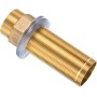 QUARKZMAN 1 Pieza 3.94 Pulgadas Tubo de Montaje de Extensión de Grifo con Arandelas, Tuerca de Bloqueo, Kit de Accesorios de