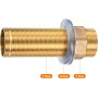QUARKZMAN 1 Pieza 3.94 Pulgadas Tubo de Montaje de Extensión de Grifo con Arandelas, Tuerca de Bloqueo, Kit de Accesorios de