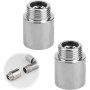 Extensión de grifo de 2 unidades, 1/2 pulgadas x 10 mm, extensión de rosca de cabezal de ducha para extensión de grifo,