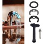 Kit de fijación de grifo con llave de arandela de pernos, herramienta de instalación de lavabo de cocina para lavabo de cocina,