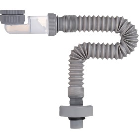 LUPATDY Sifón flexible de 1 1/4 pulgadas, sifón tubular, para ahorro de espacio, tubo de drenaje con tapón de olor, para