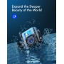 WOLFANG Sports Camera GA200 4K 24MP Dual Screen WiFi Video Camera, 40M Waterproof Water Camera, 170° Wide Angle, Enhanced EIS