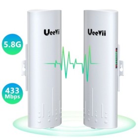 UeeVii CPE820 puente inalámbrico 5,8G/1Gbps punto a punto WiFi Kit CPE