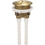 HpLive Botón de cisterna de inodoro dorado cepillado de 38 mm, doble descarga de inodoro, cisterna de inodoro de acoplamiento