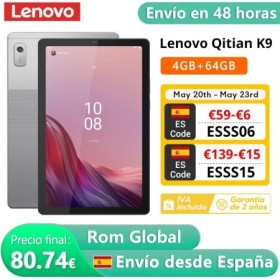 ROM Global Lenovo Qitian K9 WiFi 4GB 64GB MTK G80 Octa-core Pantalla H