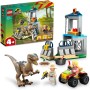 LEGO 76957 Jurassic Park Escapada del Velociraptor, Juguete de Construcción para Niños y Niñas a Partir de 4 años, Set con