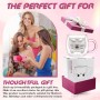 Qinhai Gato Taza Café, Té con Vidrio de Pared Doble, Regalos Originales para Amigas Niño Niña Mujer Mama Mujeres Maestra Novia