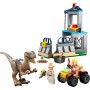 LEGO 76957 Jurassic Park Escapada del Velociraptor, Juguete de Construcción para Niños y Niñas a Partir de 4 años, Set con