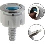 Pulsador de inodoro cromado de doble descarga de repuesto para tanque de cisterna fácil de instalar ABS 38-49 mm