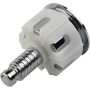 Pulsador de inodoro cromado de doble descarga de repuesto para tanque de cisterna fácil de instalar ABS 38-49 mm