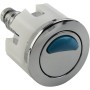 Pulsador de inodoro cromado de doble descarga de repuesto para tanque de cisterna fácil de instalar ABS 38-49 mm