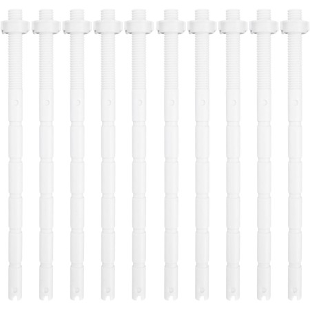 Gdfnmogo 10 barras de botón de descarga de inodoro, varillas de doble botón, para reparación de tanque de agua de inodoro de