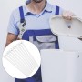 Gdfnmogo 10 barras de botón de descarga de inodoro, varillas de doble botón, para reparación de tanque de agua de inodoro de