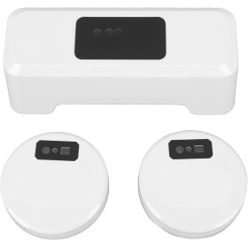 Kit de Descarga de Inodoro sin Contacto, 2 Sensores, Sensor Infrarrojo Recargable, Descarga Automática de Inodoro, Carga USB,