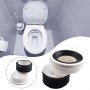 Zeroupshop Boquillas de inodoro de PVC, Boquilla de conexión de WC, Desagüe de inodoro Tubo de drenaje de inodoro Tubo de