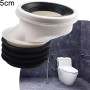 Zeroupshop Boquillas de inodoro de PVC, Boquilla de conexión de WC, Desagüe de inodoro Tubo de drenaje de inodoro Tubo de