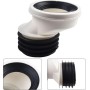 Zeroupshop Boquillas de inodoro de PVC, Boquilla de conexión de WC, Desagüe de inodoro Tubo de drenaje de inodoro Tubo de