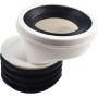 Zeroupshop Boquillas de inodoro de PVC, Boquilla de conexión de WC, Desagüe de inodoro Tubo de drenaje de inodoro Tubo de