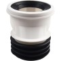 Zeroupshop Boquillas de inodoro de PVC, Boquilla de conexión de WC, Desagüe de inodoro Tubo de drenaje de inodoro Tubo de