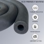 Aislamiento de Tuberías 9mm Tubo de Aislamiento Térmico NegroTubo Espuma Aislante para Conductos de Aire Acondicionado 1.8m