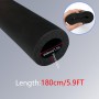 Aislamiento de Tuberías 9mm Tubo de Aislamiento Térmico NegroTubo Espuma Aislante para Conductos de Aire Acondicionado 1.8m