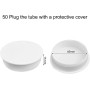 Besttoolifes Tapa de bloqueo interior de PVC de 50 a 160 mm, cubierta protectora de tubo de drenaje para accesorios de