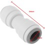 SG Store 4 Piezas Conector de Agua para Tubería de Ajuste A Presión Recto de 12 Mm Acoplamiento Recto de 12 Mm Pieza de Repuesto