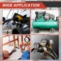 sourcing map Adaptador de tubería de latón, 3/8 SAE macho x 5/8 SAE hembra, adaptador de tubo acampanado para línea de gas de
