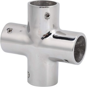 MJS015 Cruz Pipe Fitting, 4 Way Cross Fitting Conector de acero inoxidable de soldadura a tope Cruz 4 maneras Splitter Pipe